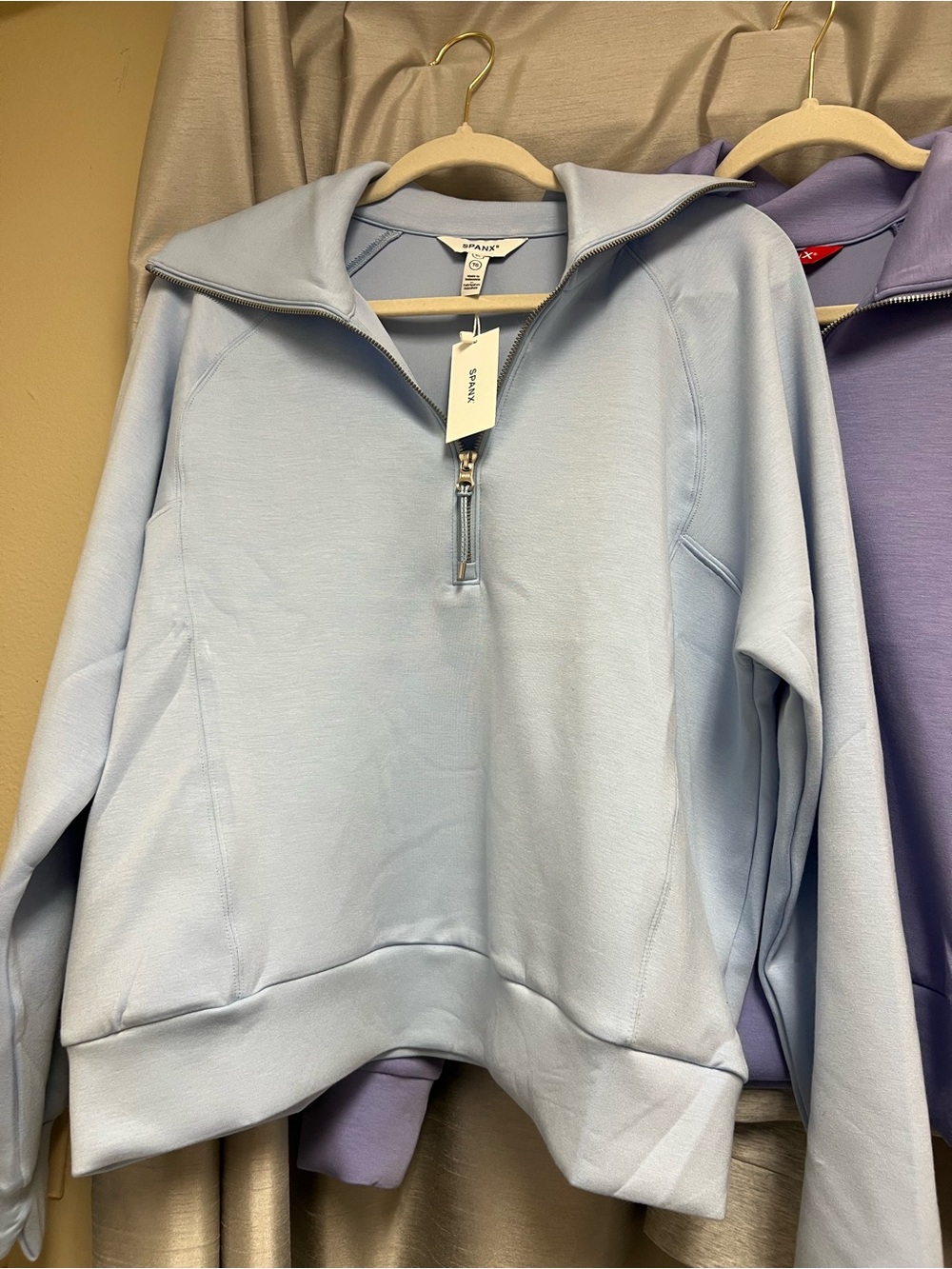 SPANX Air Essentials Half Zip Pullover New With Tags